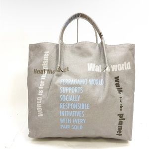 Authentic vintage Salvatore Ferragamo small handle large tote